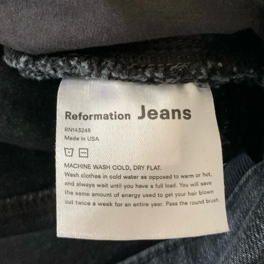 Reformation Jessie High Crop Boot Cut Jeans Wash Redondo Size 27 - Picture 6 of 9
